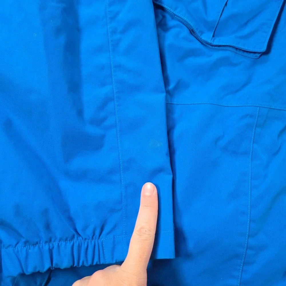 The North Face Snowboard Jacket Mens 2XL Blue Hyvent Ski Patrol Waterproof Hood